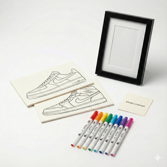 Kicks and Canvas Coloring set